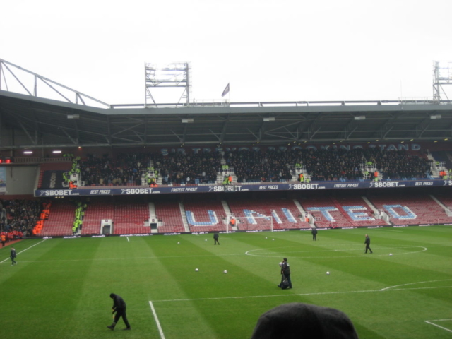 Millwall in the Sir Trevor Brooking Stand